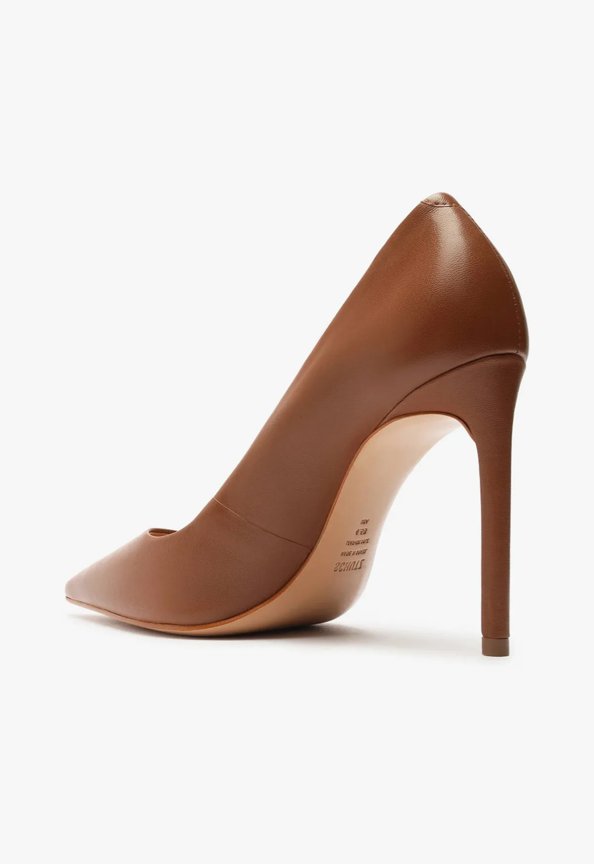 Clearance Schutz Lou High Stiletto Brown Pump Wood