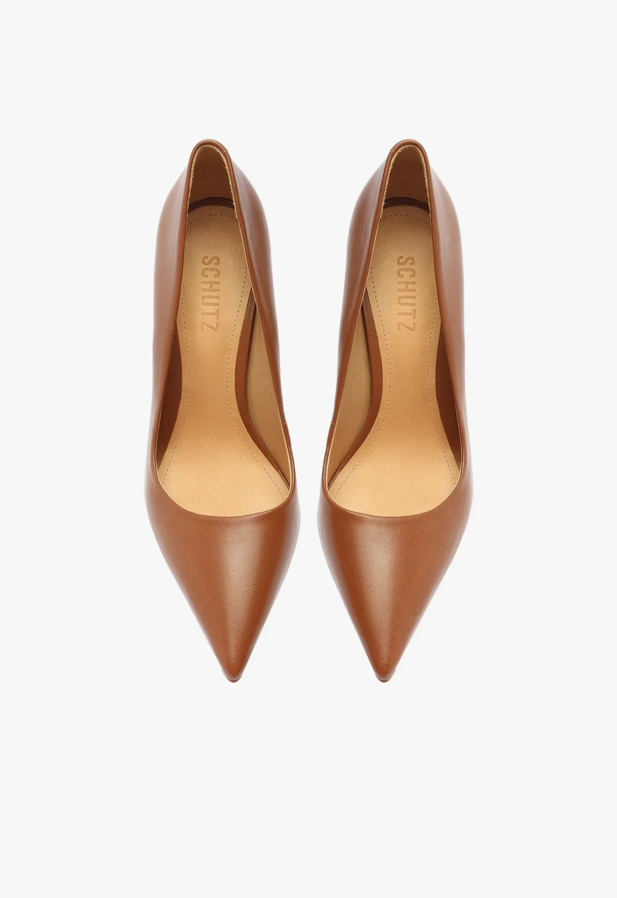 Clearance Schutz Lou High Stiletto Brown Pump Wood