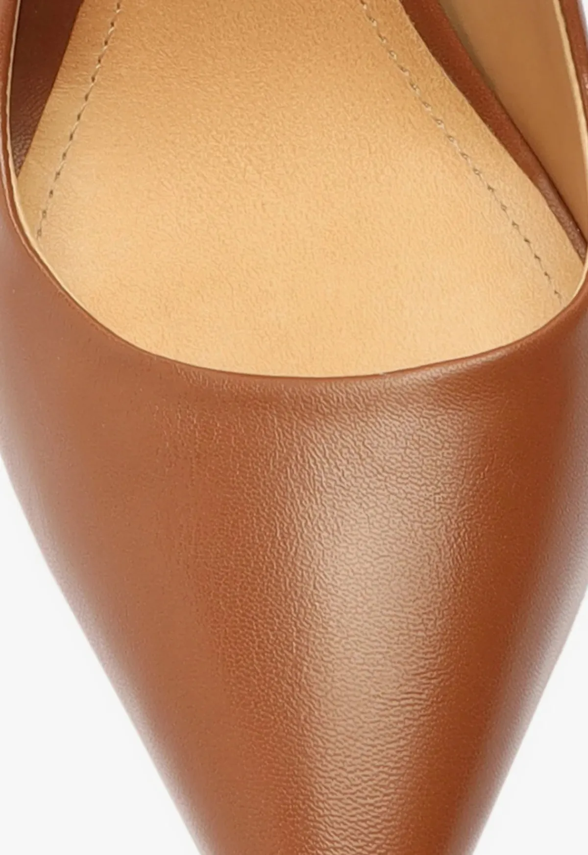Clearance Schutz Lou High Stiletto Brown Pump Wood