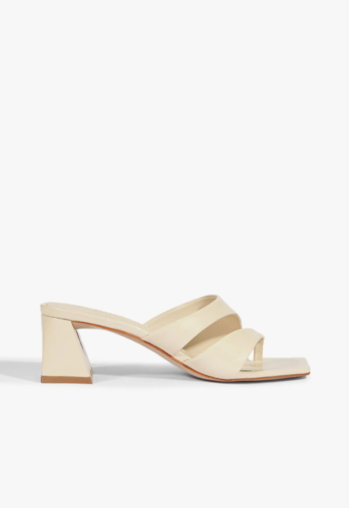 New Schutz Madeline Mid Sandal Off White