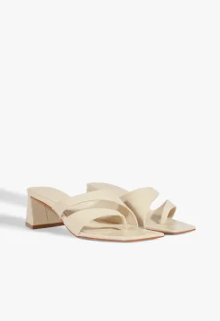 New Schutz Madeline Mid Sandal Off White