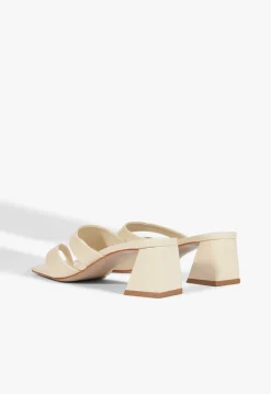 New Schutz Madeline Mid Sandal Off White