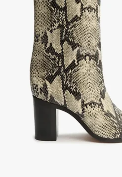 Discount Schutz Maryana Block Boot Natural Snake