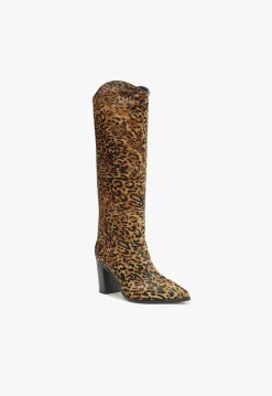 Best Schutz Maryana Leather Boot Animal Print