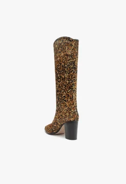 Best Schutz Maryana Leather Boot Animal Print