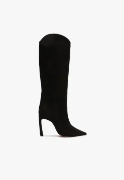 New Schutz Maryana Sculpt Nubuck Boot Black