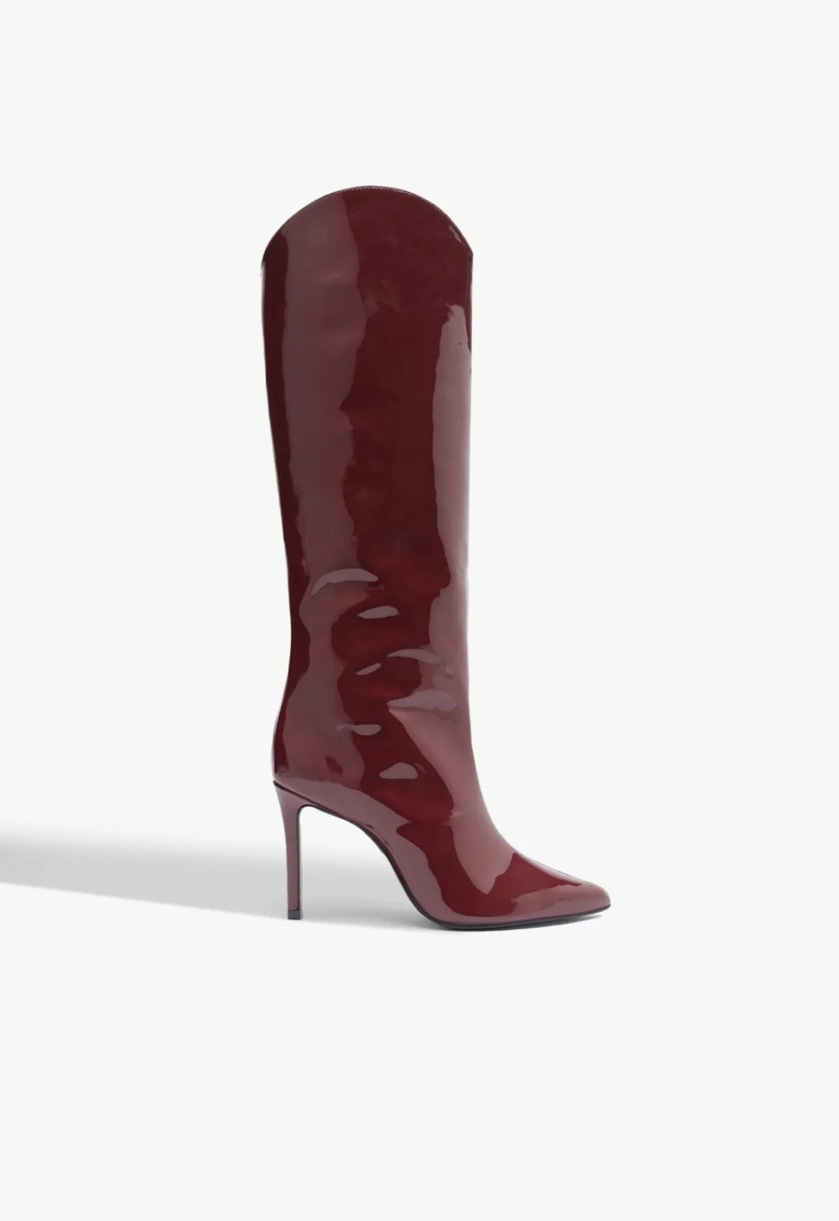 Clearance Schutz Maryana Wide Patent Boot Red