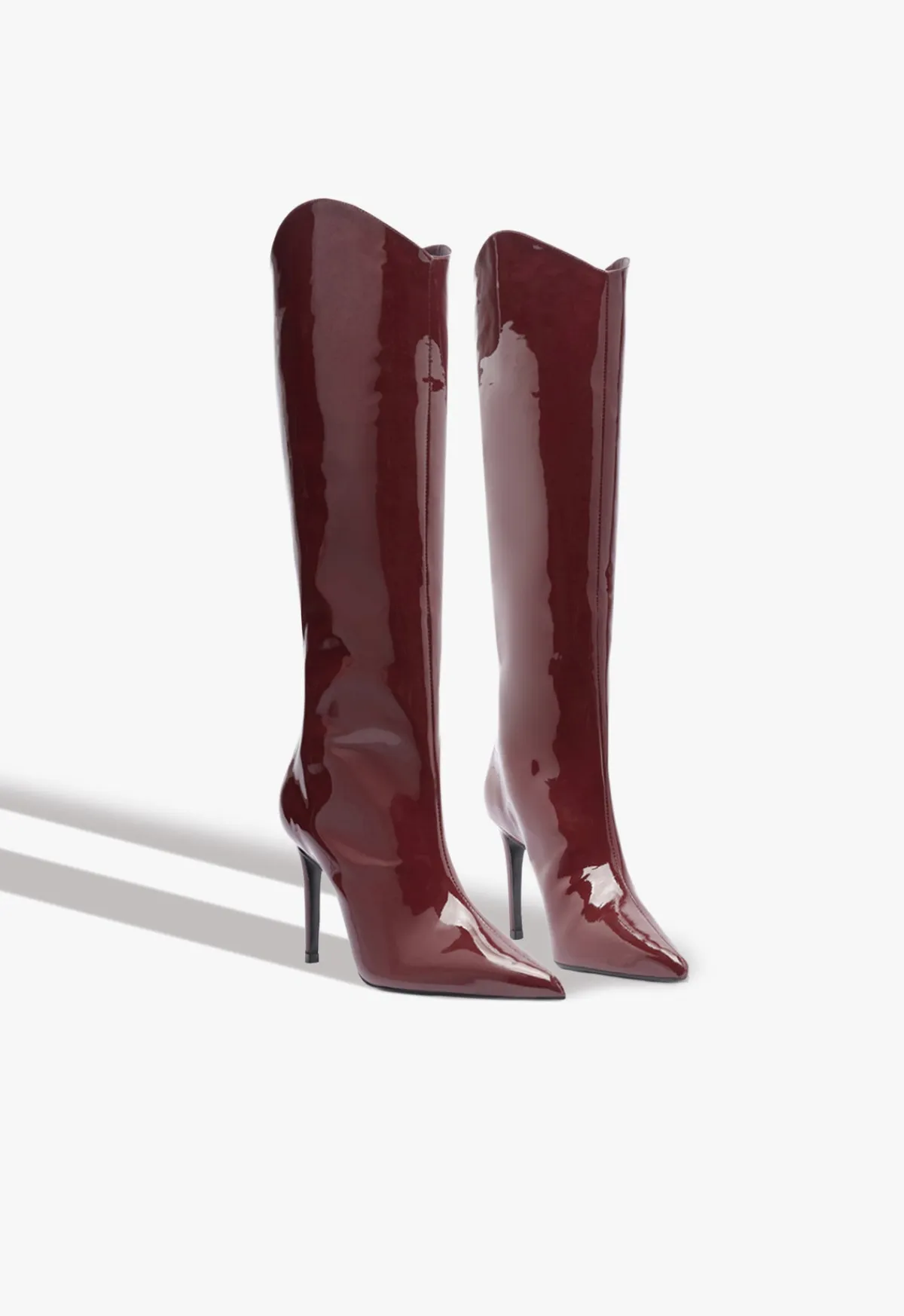 Clearance Schutz Maryana Wide Patent Boot Red