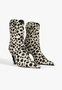 Outlet Schutz Maryann Curve Hair Calf Bootie White