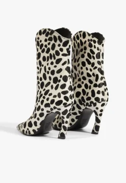 Outlet Schutz Maryann Curve Hair Calf Bootie White