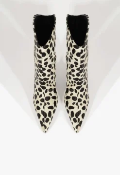 Outlet Schutz Maryann Curve Hair Calf Bootie White