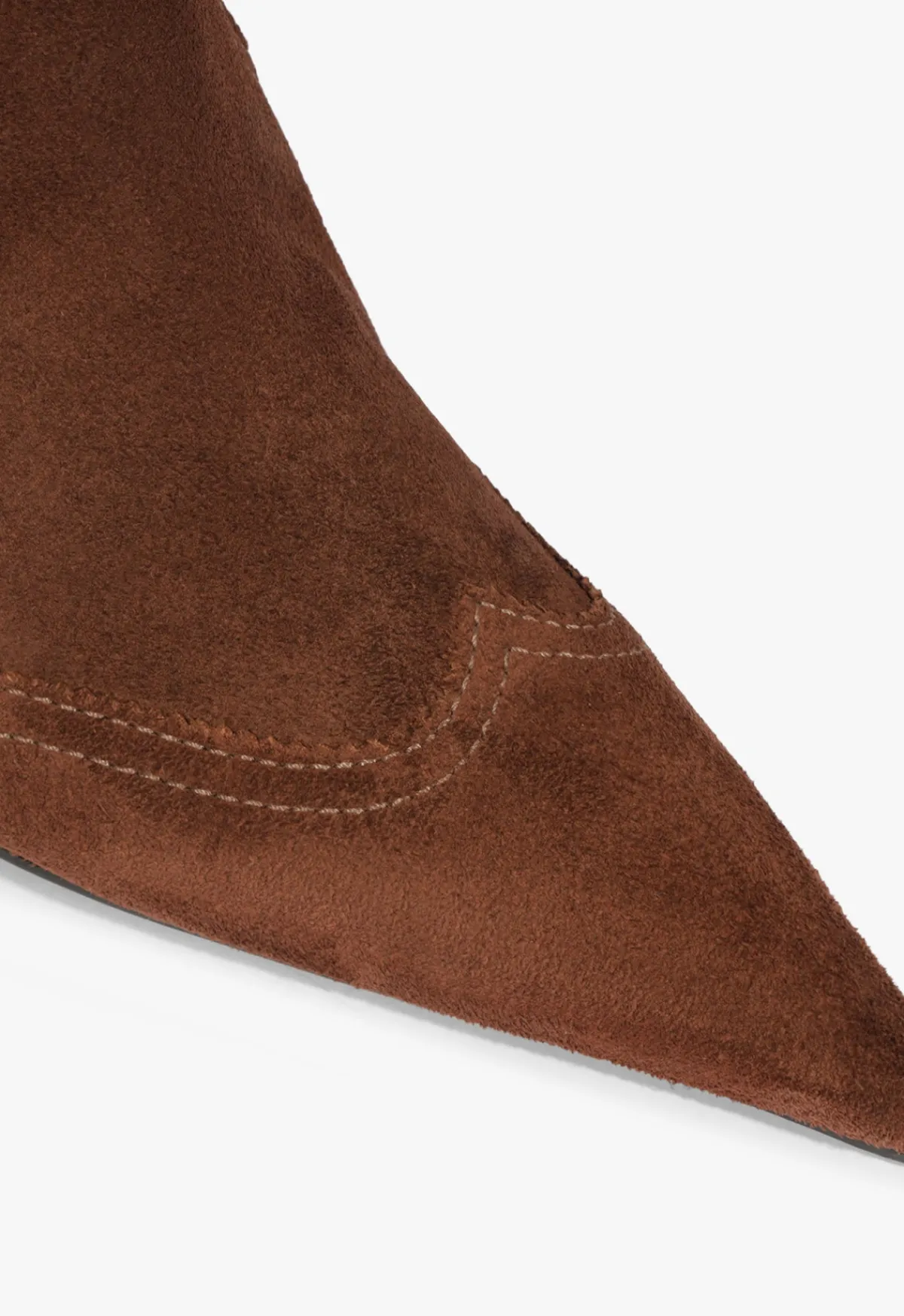Sale Schutz Maryann Curve West Suede Bootie Chestnut Brown