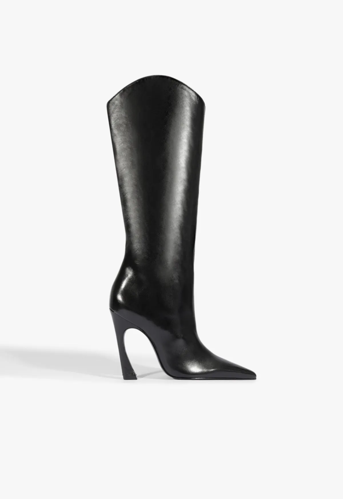 Hot Schutz Maryann Up Curve Leather Boot Black