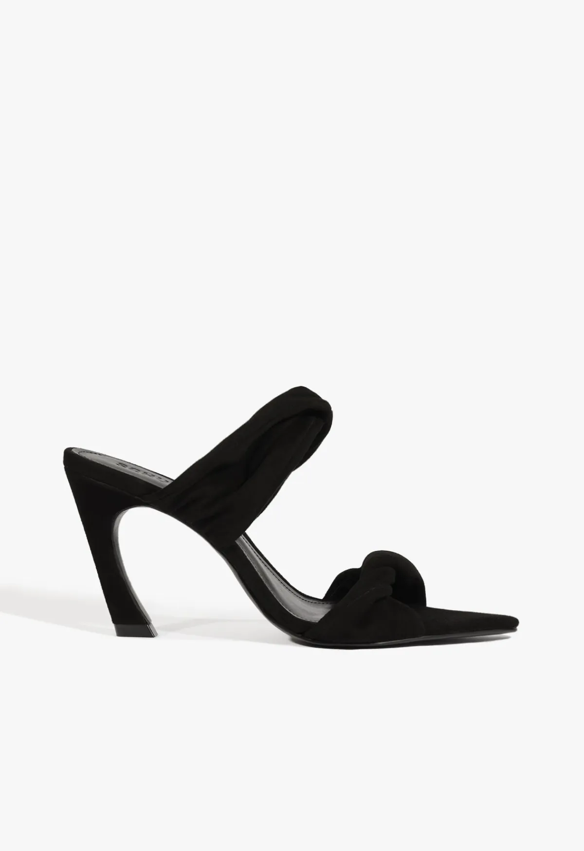 Online Schutz Meline Mule Suede Sandal Black