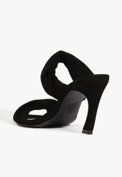Online Schutz Meline Mule Suede Sandal Black