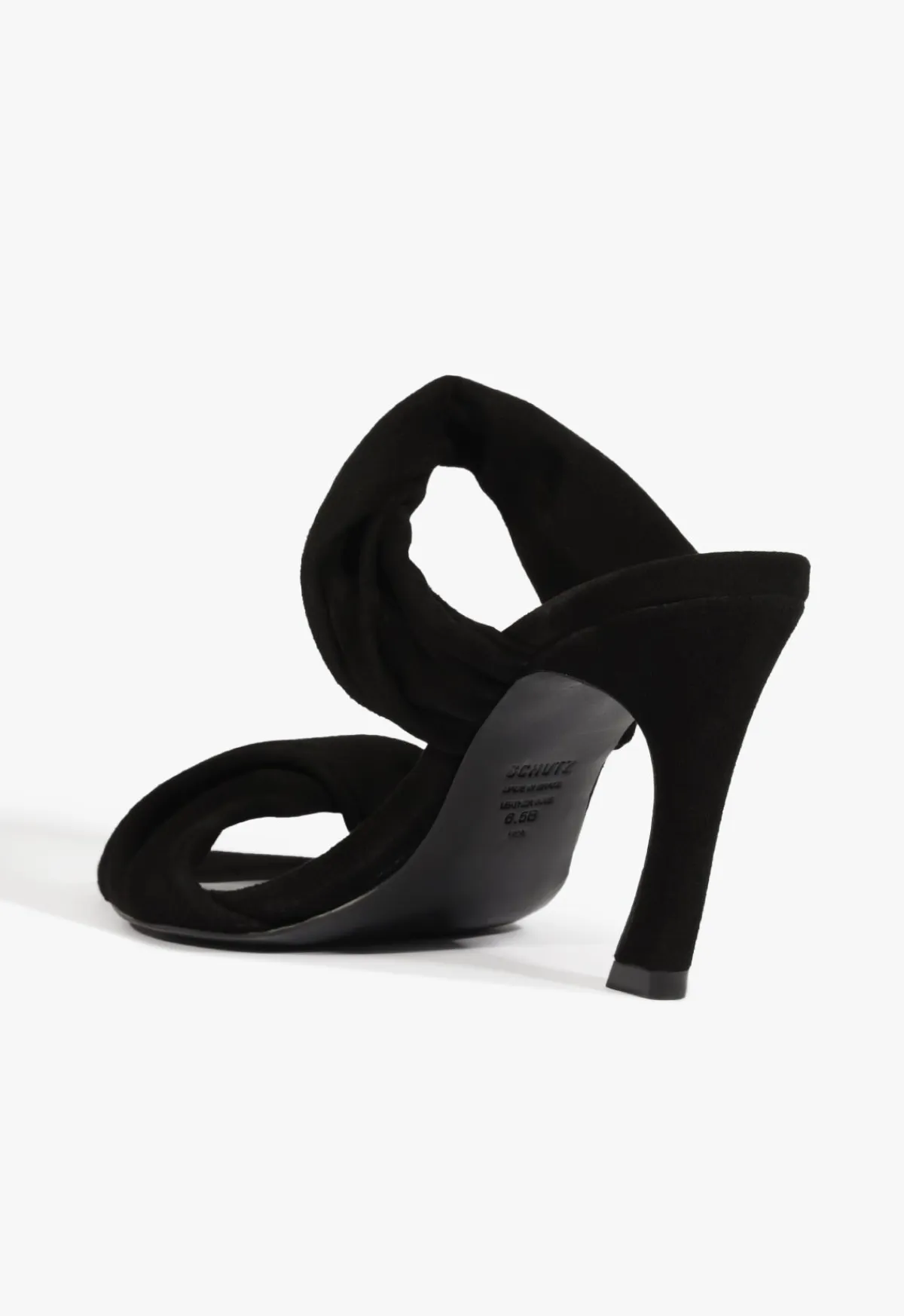 Online Schutz Meline Mule Suede Sandal Black