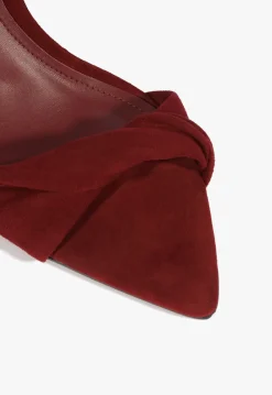 Sale Schutz Meline Mule Suede Sandal Red