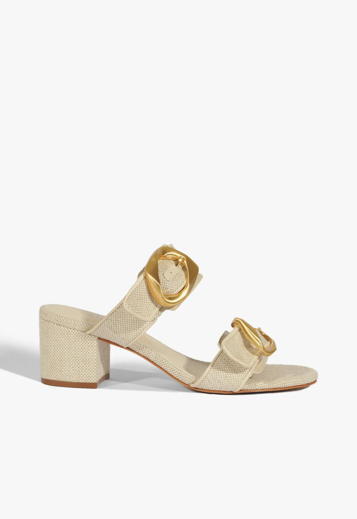 New Schutz Olga Mid Sandal Beige