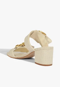 New Schutz Olga Mid Sandal Beige