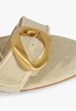 New Schutz Olga Mid Sandal Beige