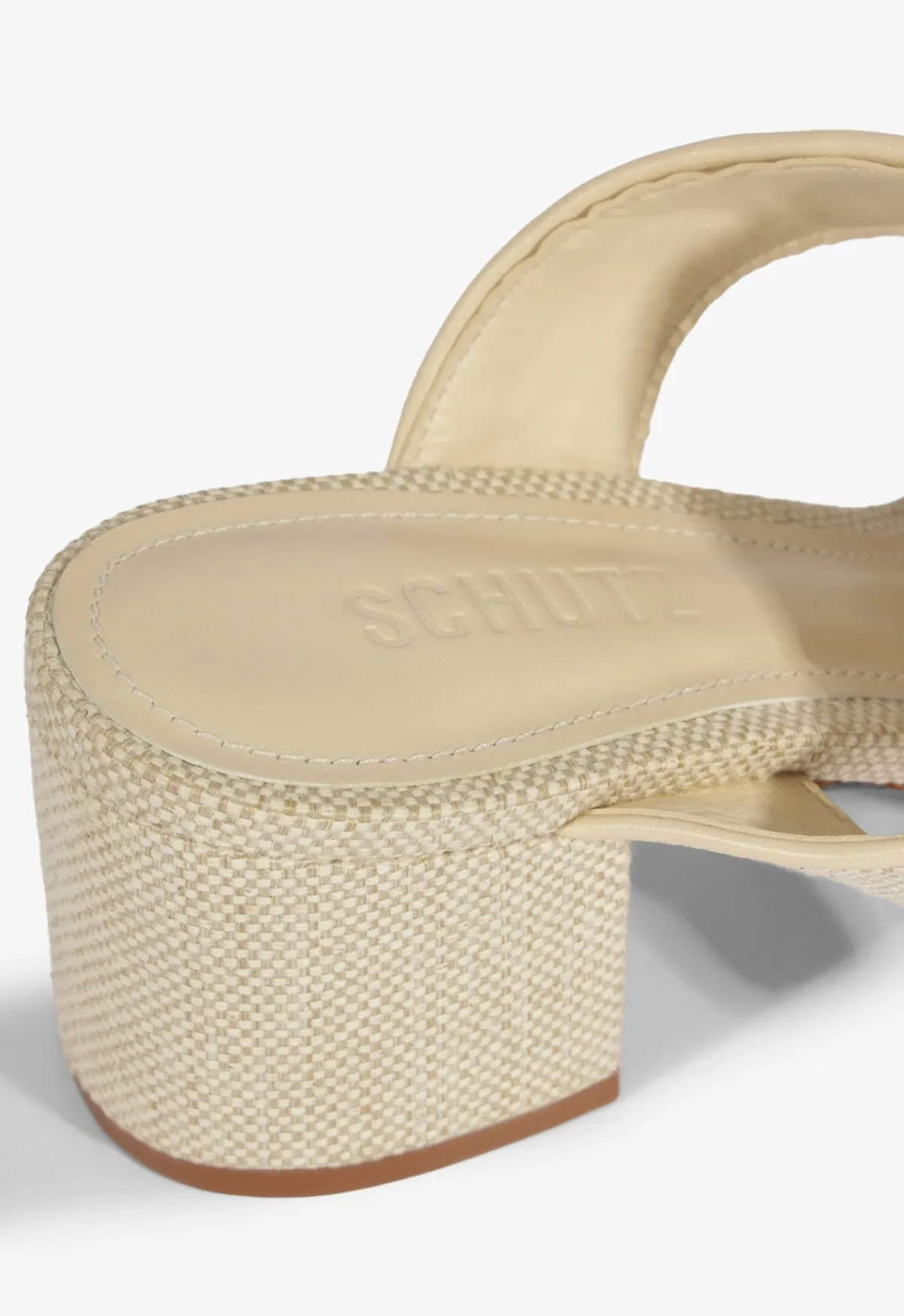 New Schutz Olga Mid Sandal Beige