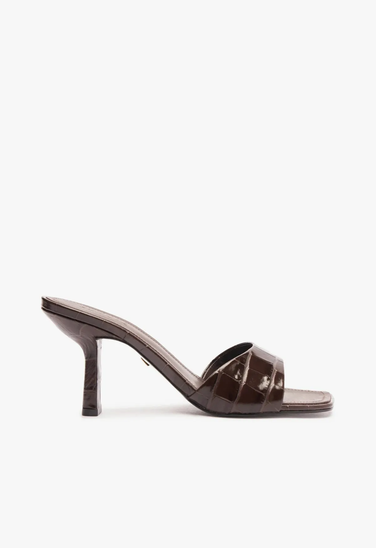 Fashion Schutz Posseni Leather Sandal Dark Brown