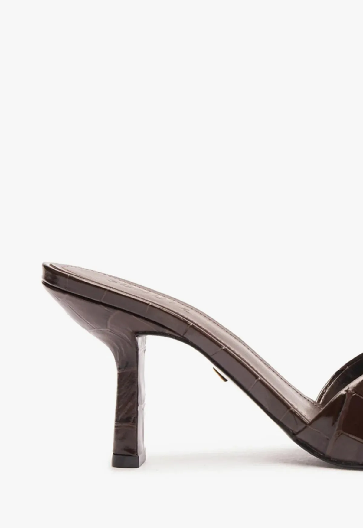 Fashion Schutz Posseni Leather Sandal Dark Brown