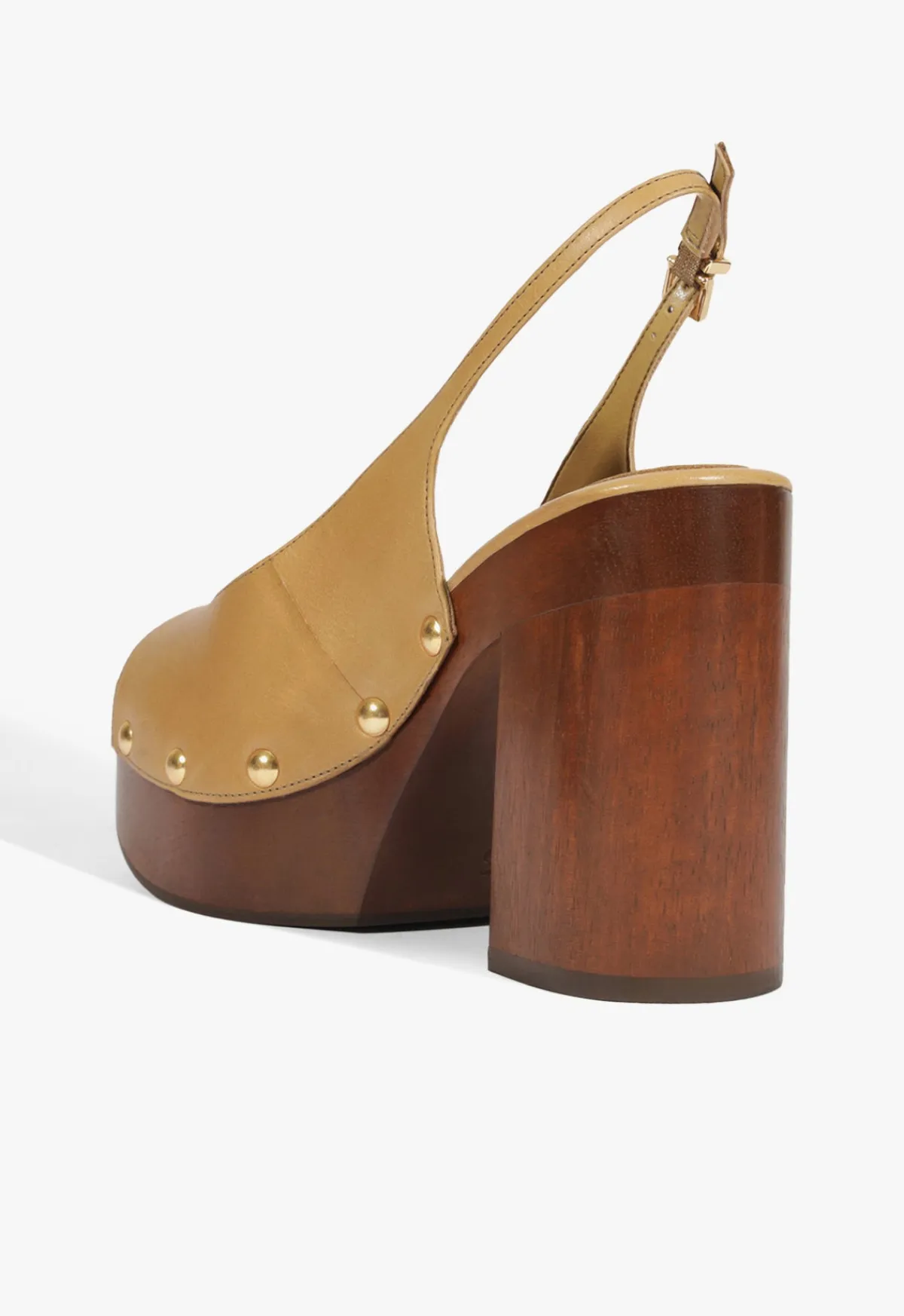 New Schutz Rose Sling Leather Sandal Fig