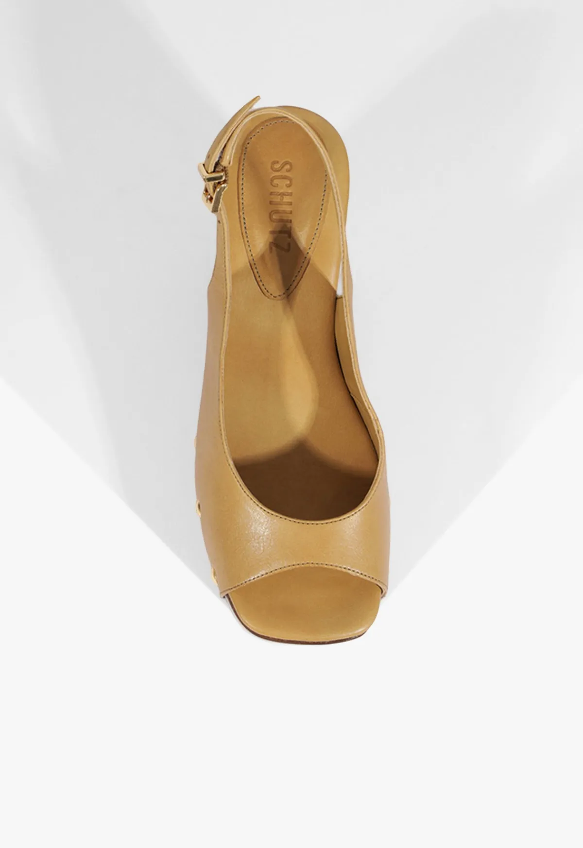 New Schutz Rose Sling Leather Sandal Fig