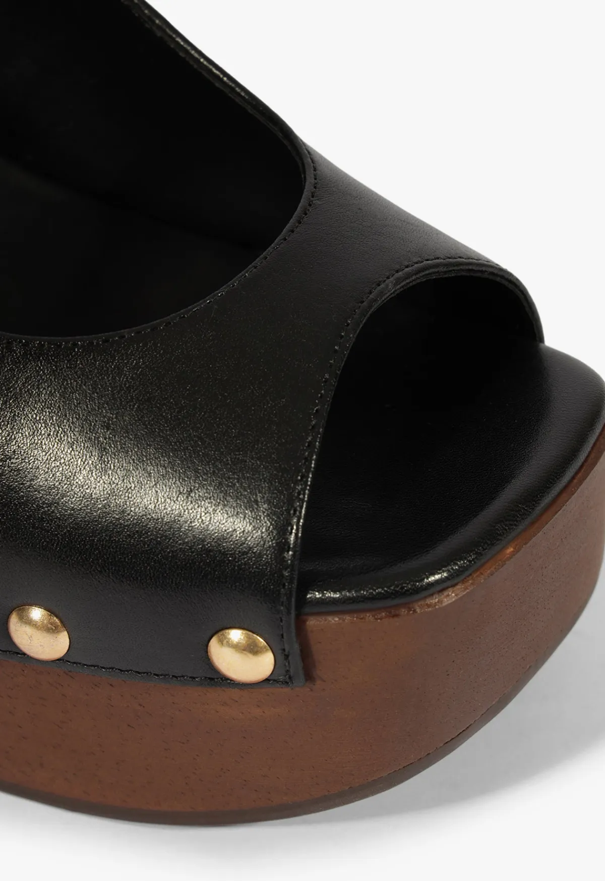 New Schutz Rose Sling Leather Sandal Black
