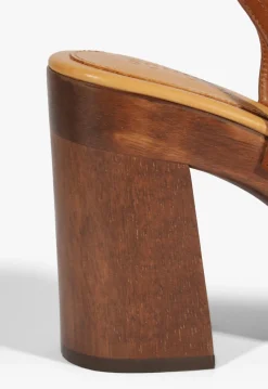 Sale Schutz Rose Sling Platform Sandal Brown