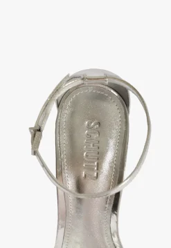 Sale Schutz Scarlett Metallic Sandal Silver