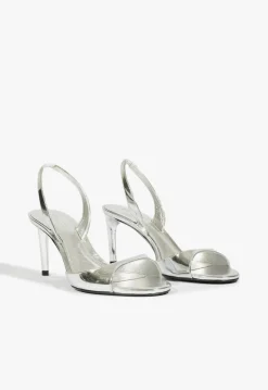 Hot Schutz Scarlett Sling Mid Metallic Sandal Silver