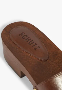 Online Schutz Shayla Leather Sandal Chestnut