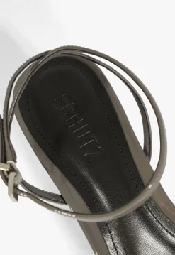 Hot Schutz Siena Curve Mid Patent Sandal Gray