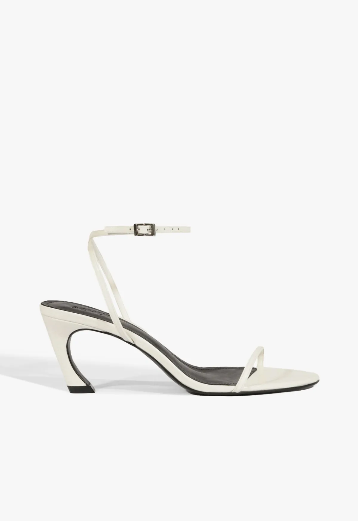 Outlet Schutz Siena Curve Mid Patent Sandal White