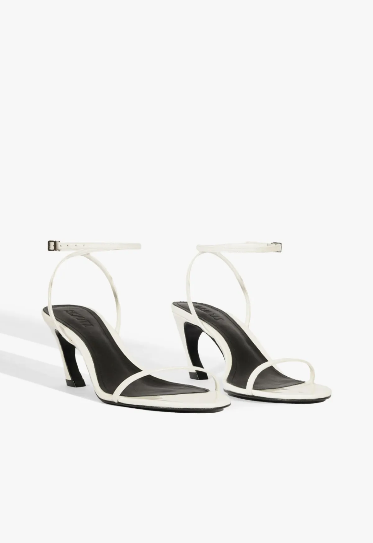 Outlet Schutz Siena Curve Mid Patent Sandal White