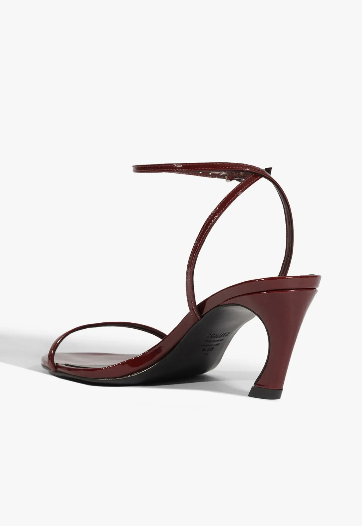 Fashion Schutz Siena Curve Mid Patent Sandal Red
