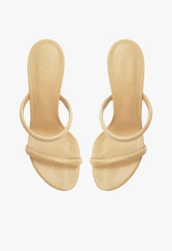 Fashion Schutz Taliah Nappa Leather Sandal Light Beige