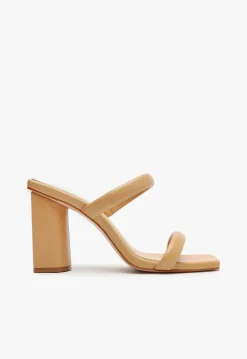 Fashion Schutz Ully Nappa Leather Sandal Light Beige
