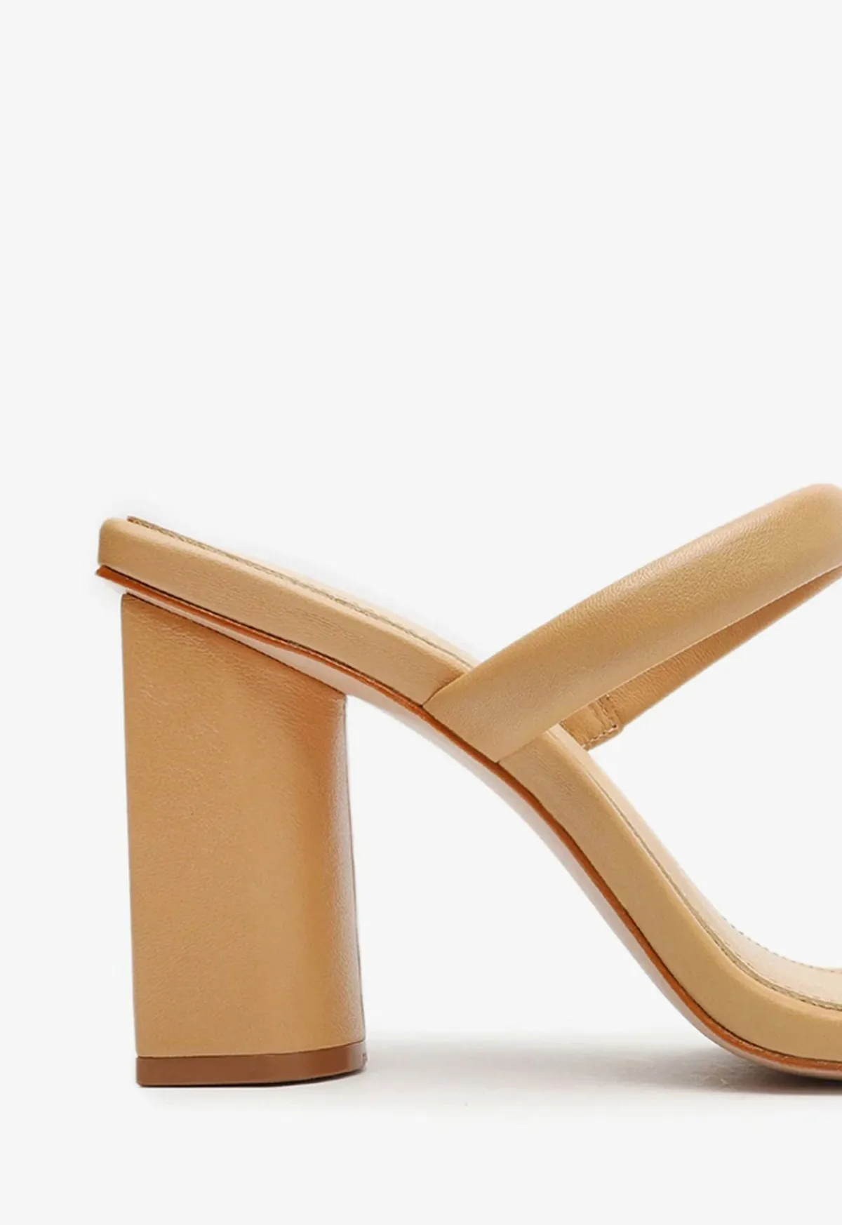 Fashion Schutz Ully Nappa Leather Sandal Light Beige