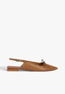 Discount Schutz Violetta Sculpt Flat Caramel Coffee