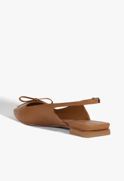 Discount Schutz Violetta Sculpt Flat Caramel Coffee